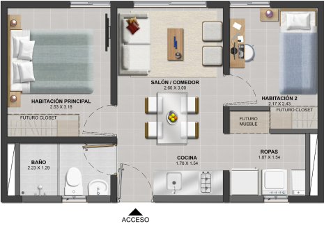 Plano apartamento